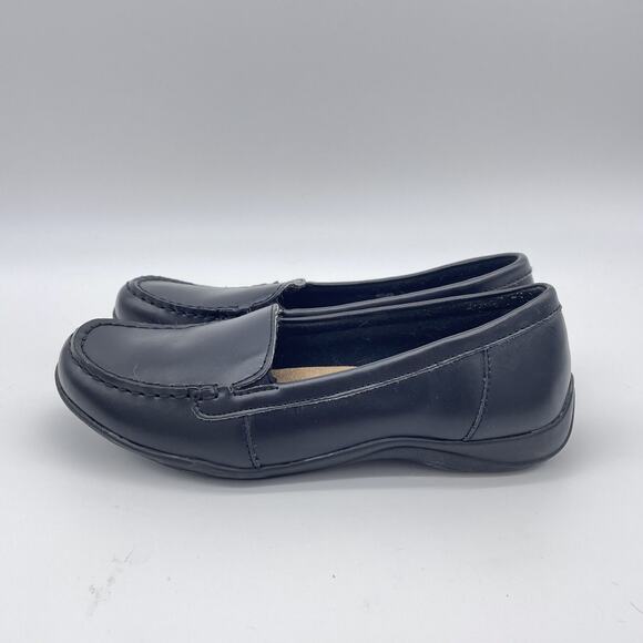 G.h. Bass & Co Womens Ann Black Leather Slip On Casual Loafer Shoes Size 7.5 - Picture 3 of 9
